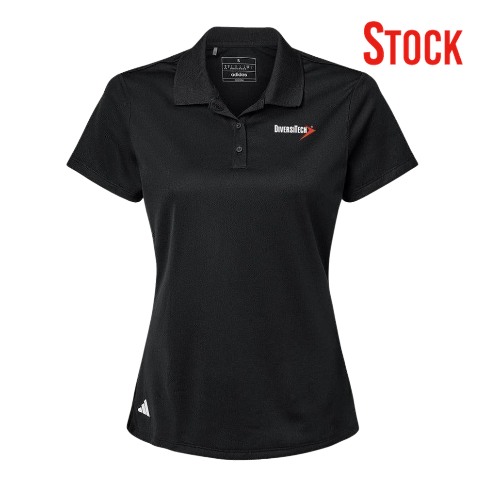 DiversiTech Adidas Ladies Basic Sport Polo - Black XS