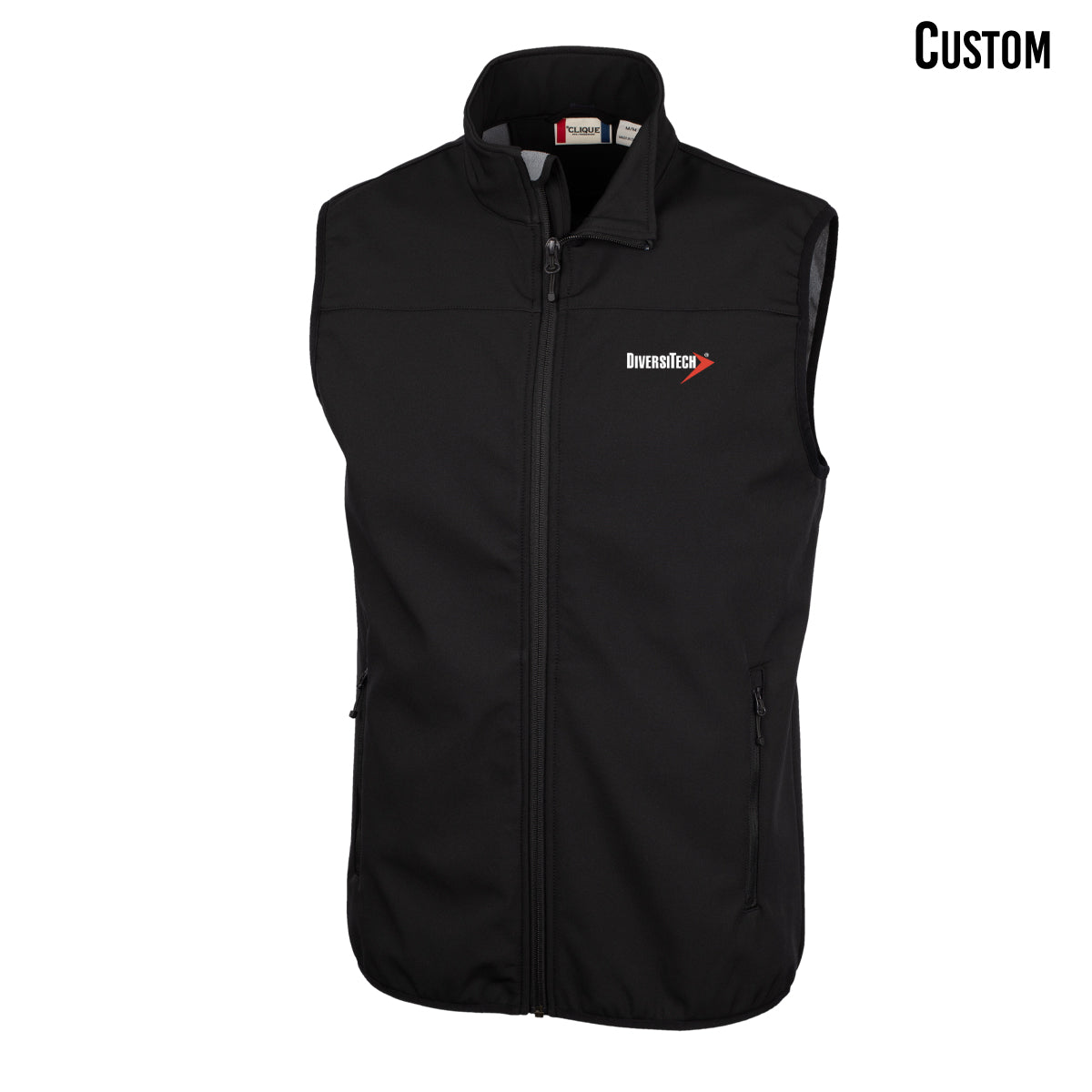 Clique Trail Recycled Stretch Softshell Mens Full Zip Vest