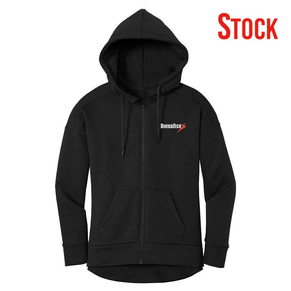 DiversiTech Women's District Threads Fleece Full-Zip Hoodie
